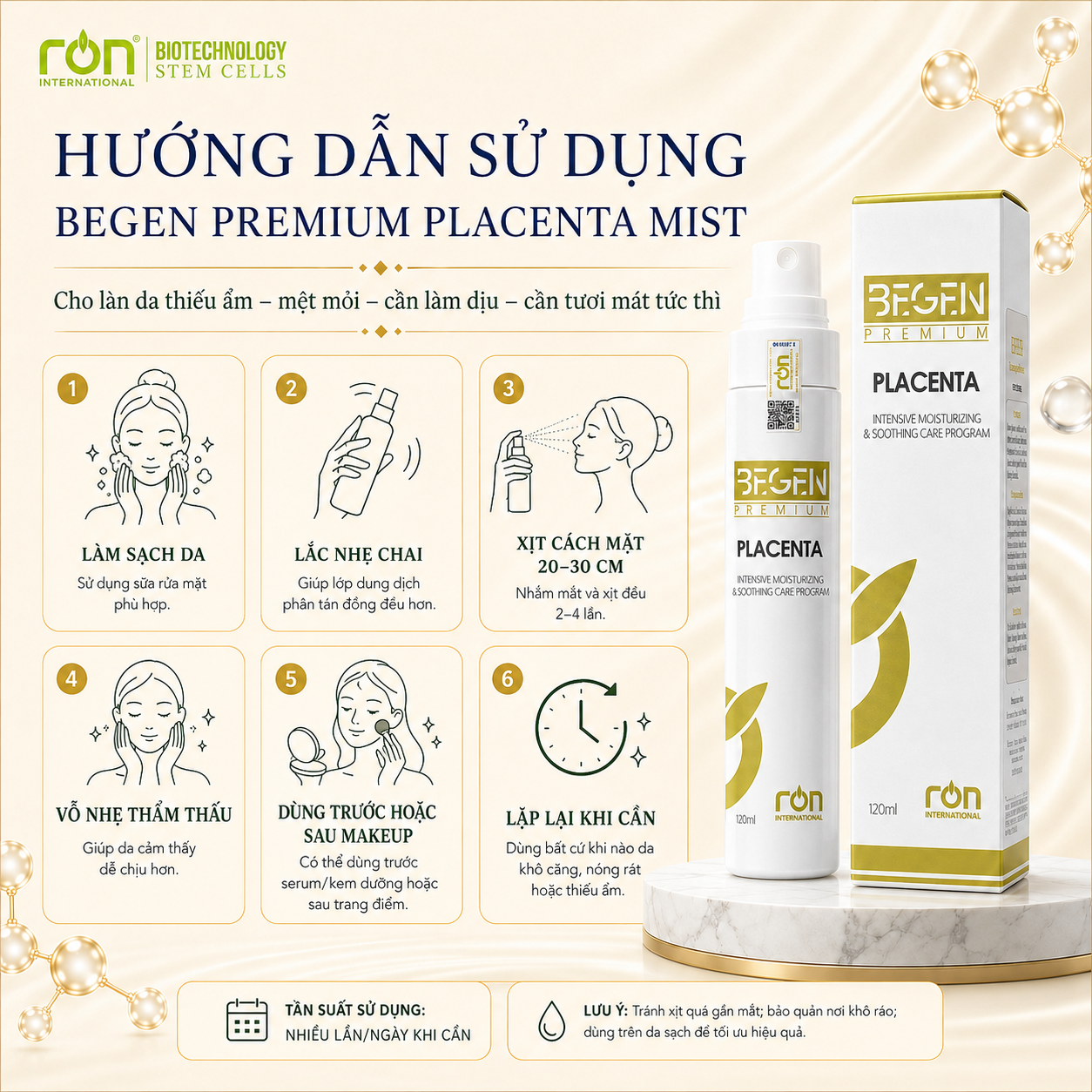 Xịt Khoáng (Begen Premium Placenta) 120ml